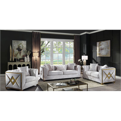 3Pc Modern Living Room Set