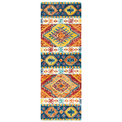 Vahakn Hand Tufted Wool Southwestern Rug