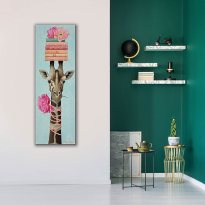  Art mural sur toile, "Pueillir les pivoines" par Heather Gauthier, 20 po x 60 po