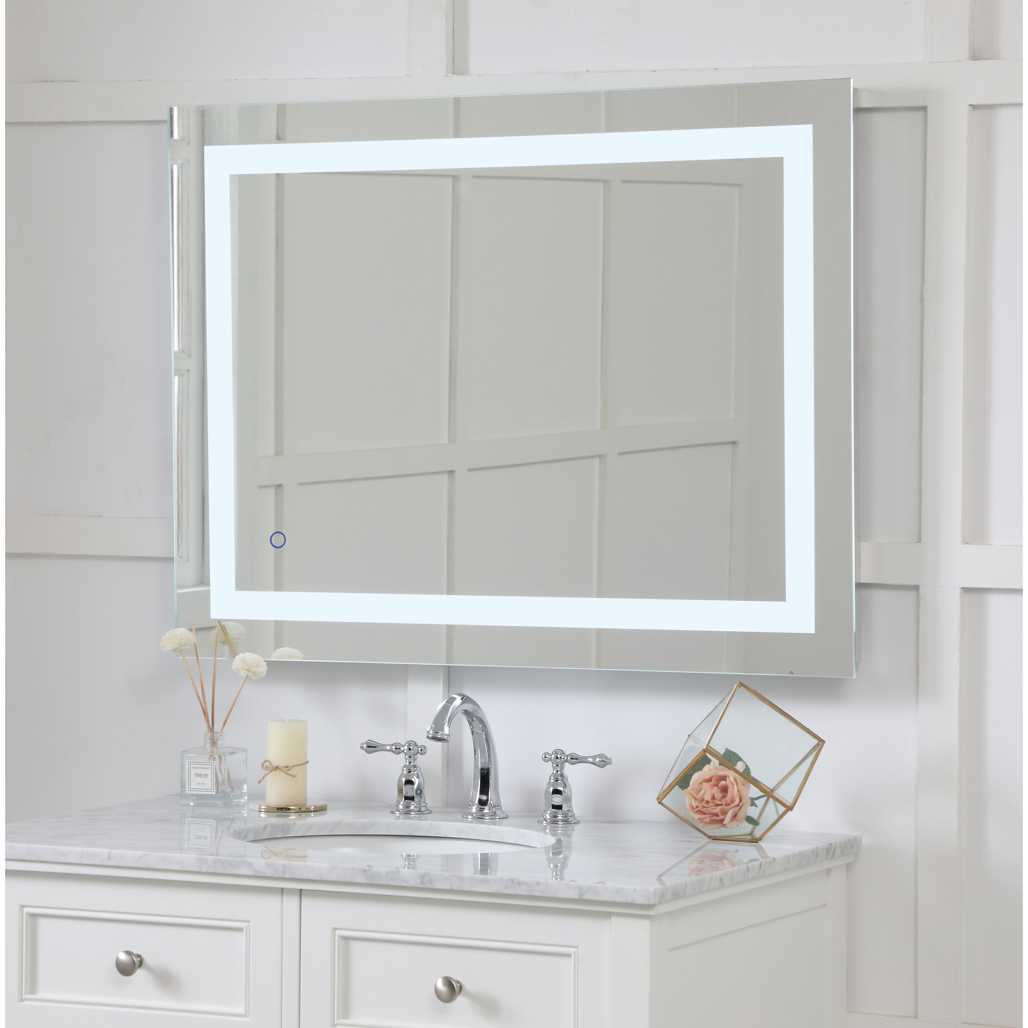 Scoles Flat Wall Mirror, 36" x 27"