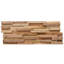 Rimsha 3D Wall Cladding Panels 20 x 56cm Wood Mosaic Tile in Brown