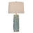 Ceramic Table Lamp - Naha Blue - White Shade