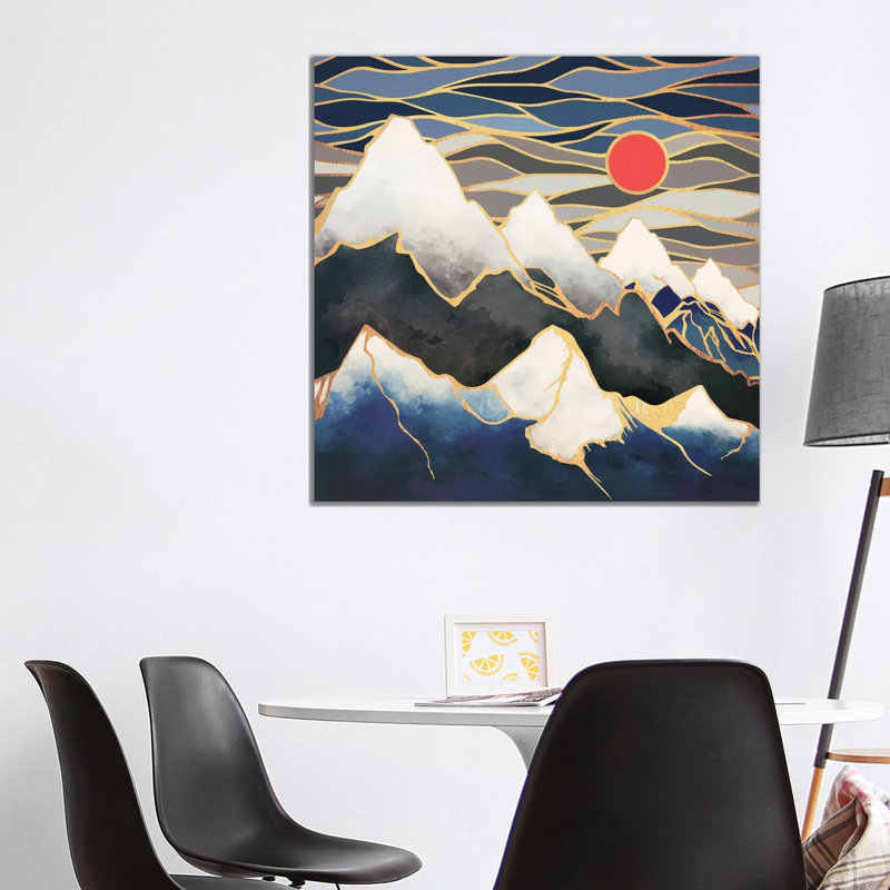Ice Mountains - Print on Canvas, Wrapped Canvas, 93.98 cm H x 93.98 cm W x 1.91 cm D