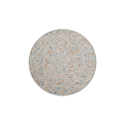Machine Washable Beige Area Rug