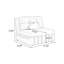 Coussin convertible 31,5 po en polyester bleu-130084684