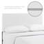 Tête de lit en similicuir Carson Carrington Baverholmen King / California King par Modway