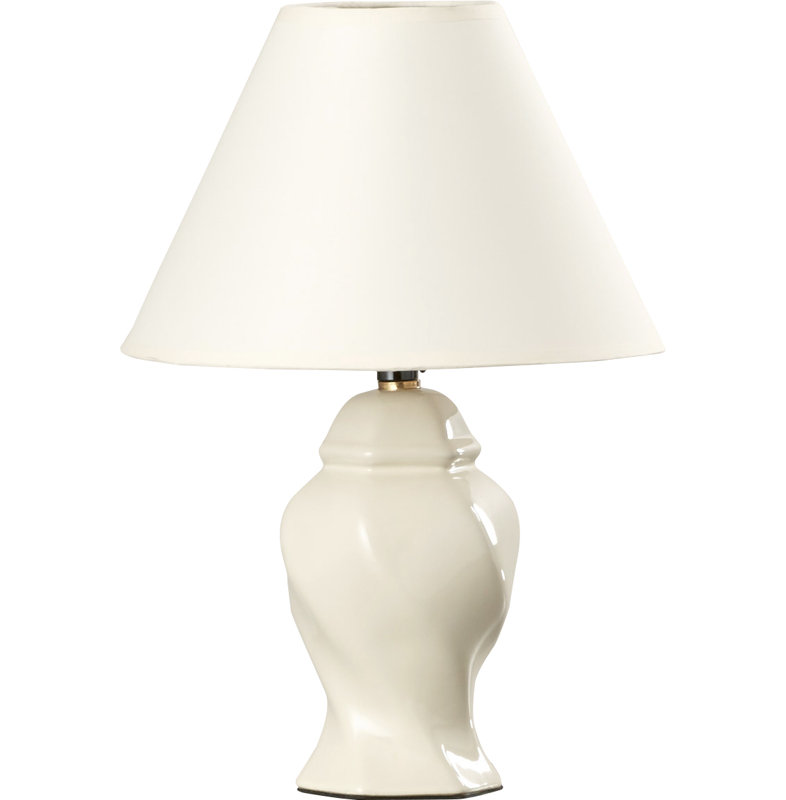 Lamp, Ivory, 15'' H X 10'' W X 10'' D