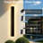 71" Modern Black LED Dimmable Waterproof  Linear Outdoor Wall Sconce for Exterior Porch or Garden-637328858