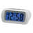 Auric Large LCD Display Alarm Clock White