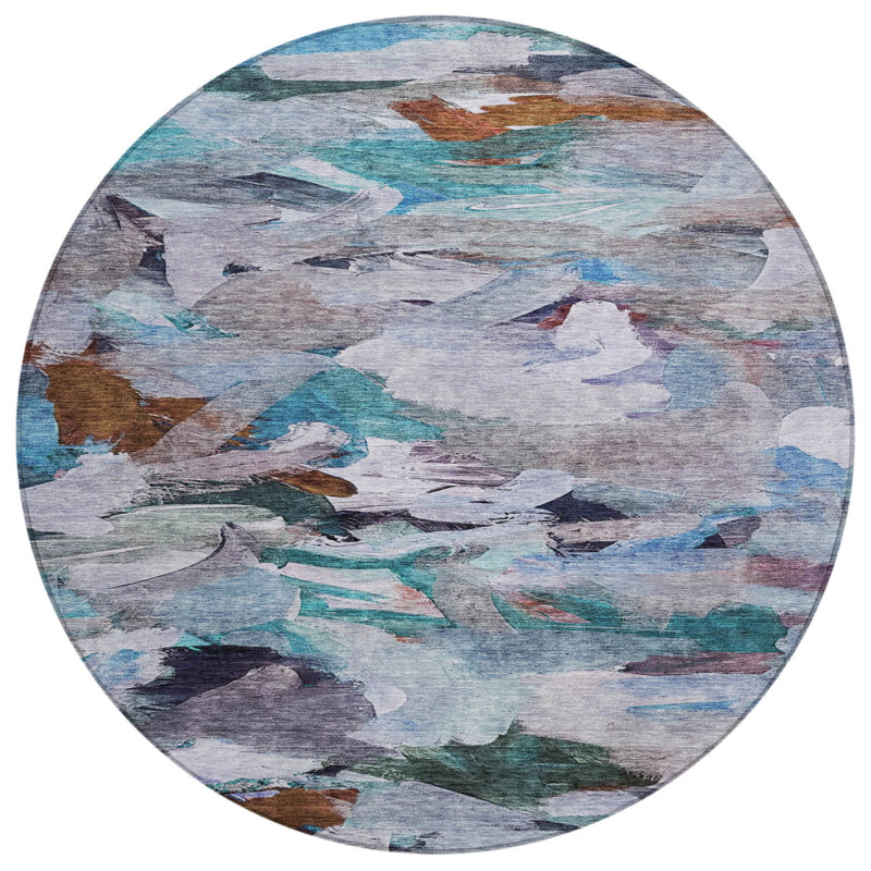 Tapis d'intérieur rond 8 po