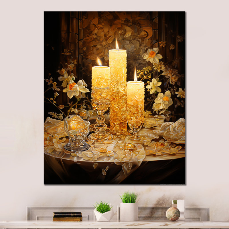 «Judaism Candelight Shabbat Serenity I» sur, H 32 po x l 24 po x P 1 po