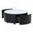 Round Movable Coffee Table With Casters