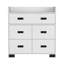 Commode Alyn, quatre pieds, quatre tiroirs, un double tiroir, plateau supérieur
