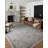 Floral Machine Made Power Loomed Polypropylene Area Rug in Gray-87054153