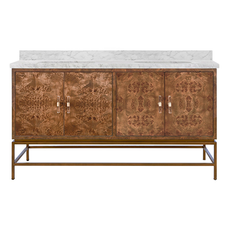 Meuble-lavabo double avec plateau Clifford 60