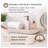 Natural Champagne Marble Rectangular Vanity Tray Towel Tray Boat Shaped Tray Bathroom Accessories Organizer