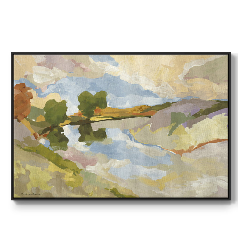 Uplands I, reproduction d'art sur toile, H 25 po x l 37 po x P 2 po, Noir