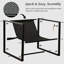 Chaise d'appoint rembourrée en lin