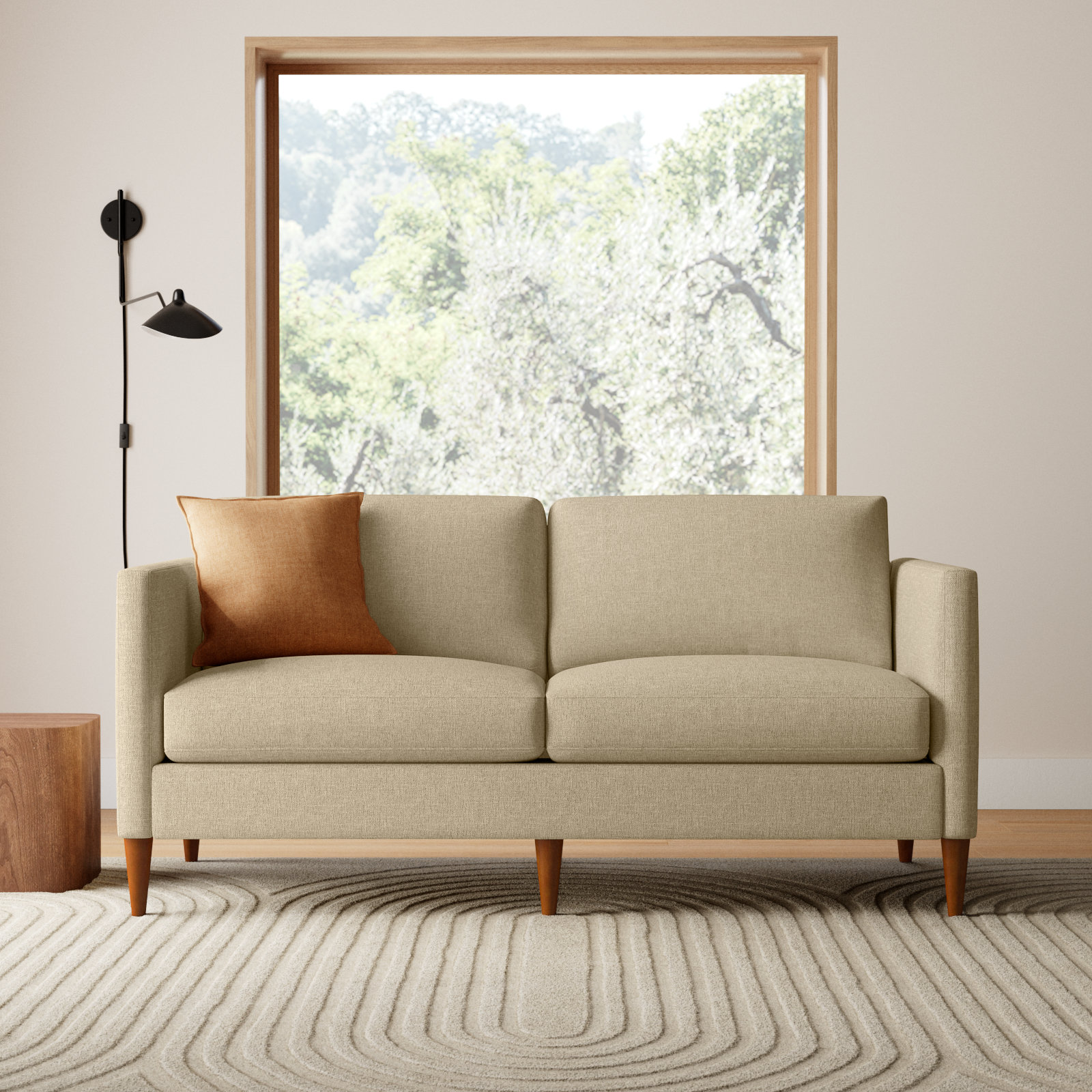 Clifford 73'' Sofa, Turbo Wheat Basketweave