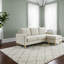 Valenzo Compact Reversible Chaise Sofa Modern 3-Seater L-Shaped Fabric Sofa-455189837
