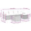 Grandes couvertures amovibles en rotin PE Vidaxl