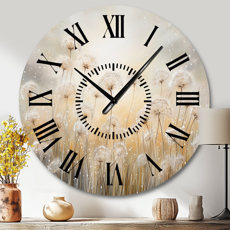 Horloge murale Dandelion Field Breeze, Grand
