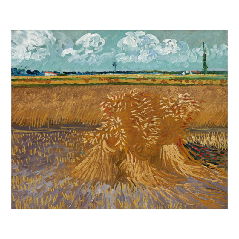 «Wheat Field» par Vincent van Gogh - Estampe numérique, H 32 po x l 40 po