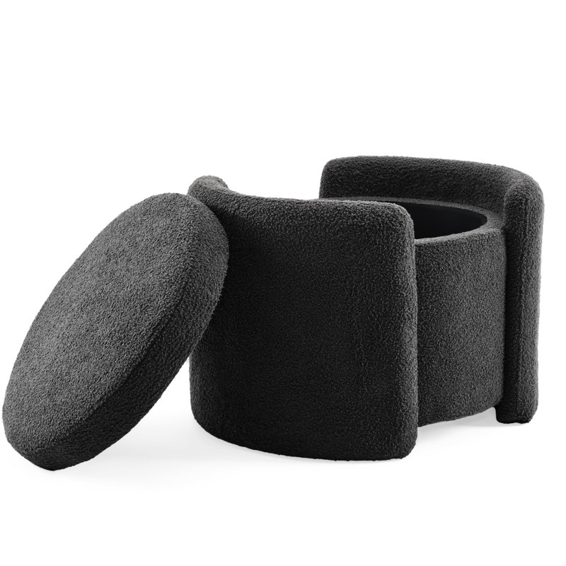 Rangement gris douillet - rembourré, compartiment caché fonctionnel, construction, poids de 21,66 lb, largeur de 20,29 po facile à utiliser et pratique
