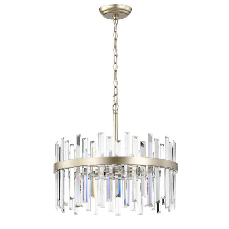 Westford 5 - Light Crystal Drum Chandelier
