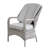 Abrihome 3-piece Outdoor Bistro Set With Round Pe Wicker Table And Cushioned Chairs-1466289403