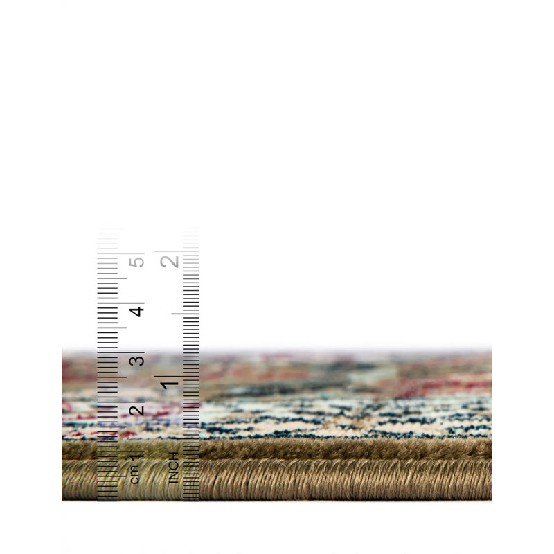 Tapis bleu Jackson Jackson, Green, Carré 10 pi
