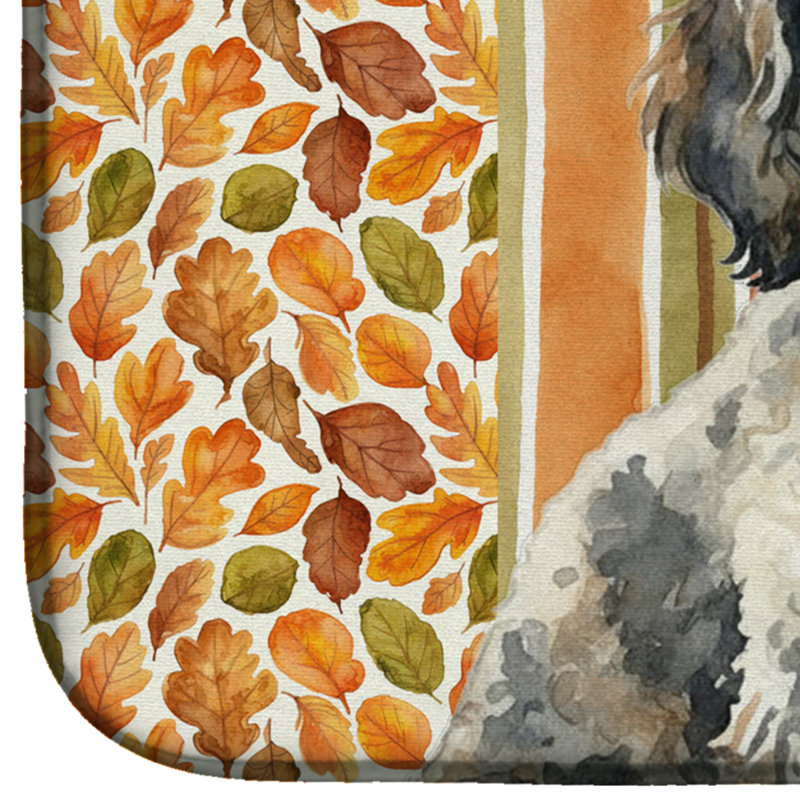 Tapis de séchage d'automne Toy Parti Poodle Heirloom