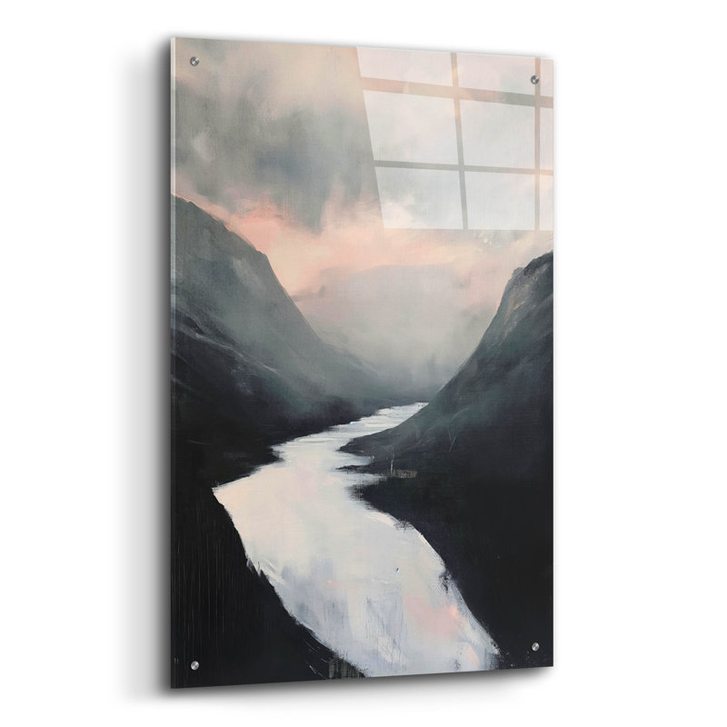  «Wild Mountain Flow» par Svetlana Aleynikova, art mural en verre acrylique, 24 po x 36 po