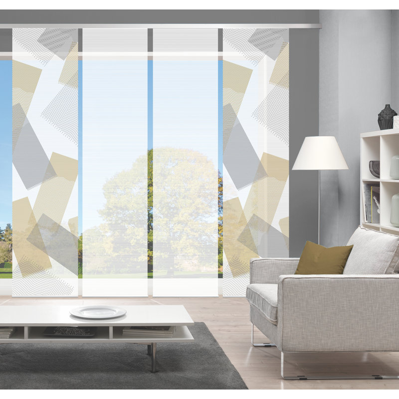 Semi Sheer Sliding Panel, Golden