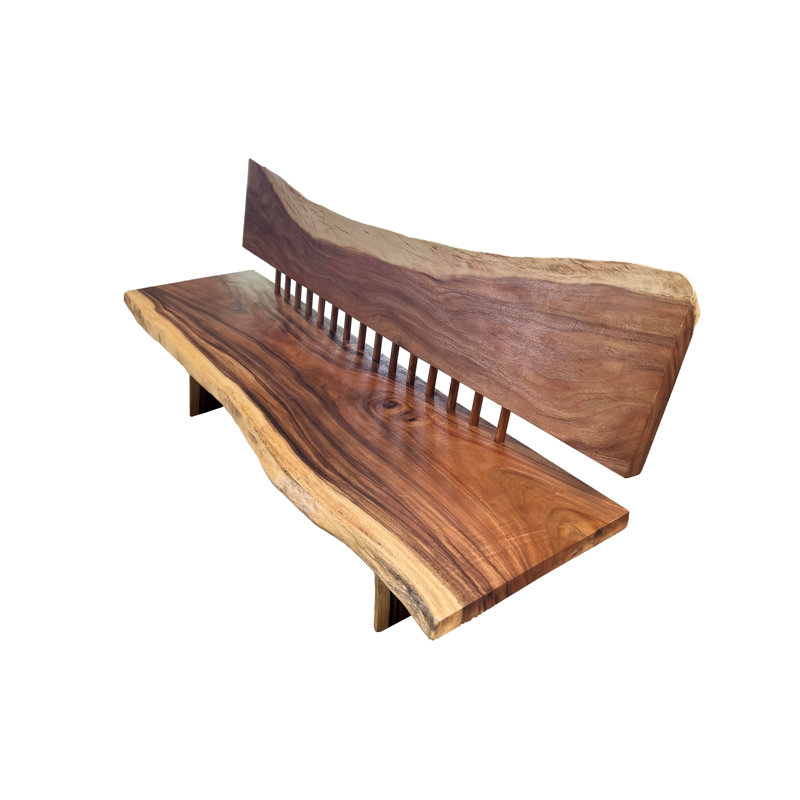 Brinnlee Solid Wood Bench, 38.2" H x 60" W x 24.4" D