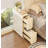 Cream Style Minimalist Nightstand with Double Drawers, Narrow Bedside Cabinet for Small Spaces, Modern Simple Design for Bedroom, Living Room, or Dorm