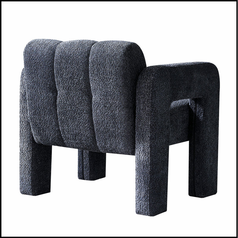 Fauteuil d'appoint rembourré de 31,10 pouces de large, confort en forme de nuage et facile à assembler pour les espaces de vie modernes