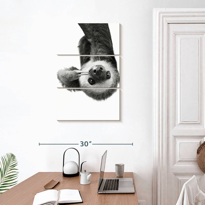 Brampt Sloth BW, 32'' H x 20'' W