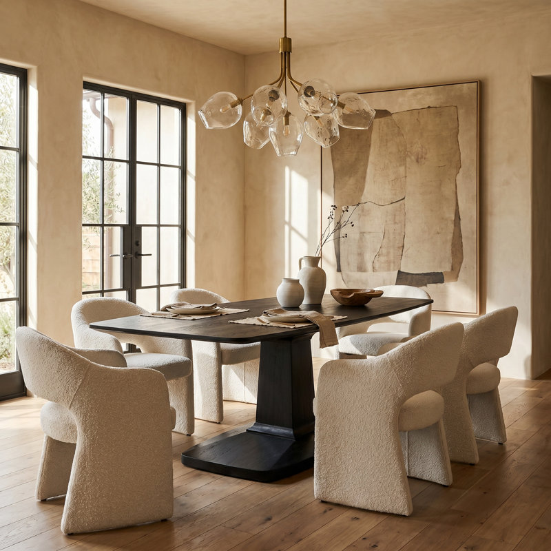 Travis Walnut Wood Dining Table