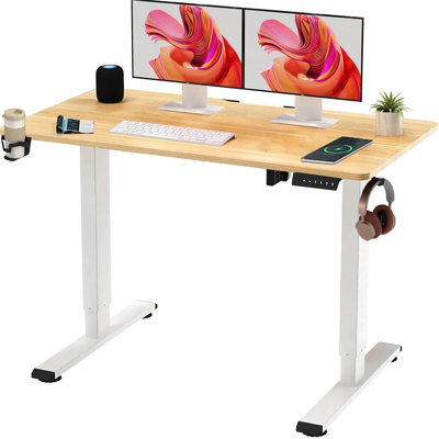Metal Base Computer Desk