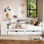 Lit de jour de coin simple avec rangement, bureau, port de charge et bibliothèque pour une vie moderne-901866007
