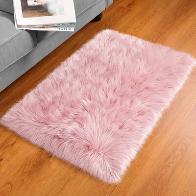 Light Pink Area Rug, Shag Carpet For Girls Boys Room,Furry Rug For Baby Kids Room,Fuzzy Rug For Dorm Nursery Room -  Everly Quinn, F5A53659BDDF43F4A122F6D04BC940F4