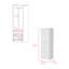Armoire Tarento,Two Drawers, White Finish-955069681