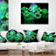 Gouttes d'eau sur miroir - coussin abstrait imprimé-30735174