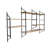 Modern Industrial Wall Shelf, Black & Atlantic Pine, 70.9 x 47.2 x 11.0 inches | 100% Melamine Coated Particle Board & Metal Frame | Stylish Storage Solution for Home & Office, Durable & Elegant Design