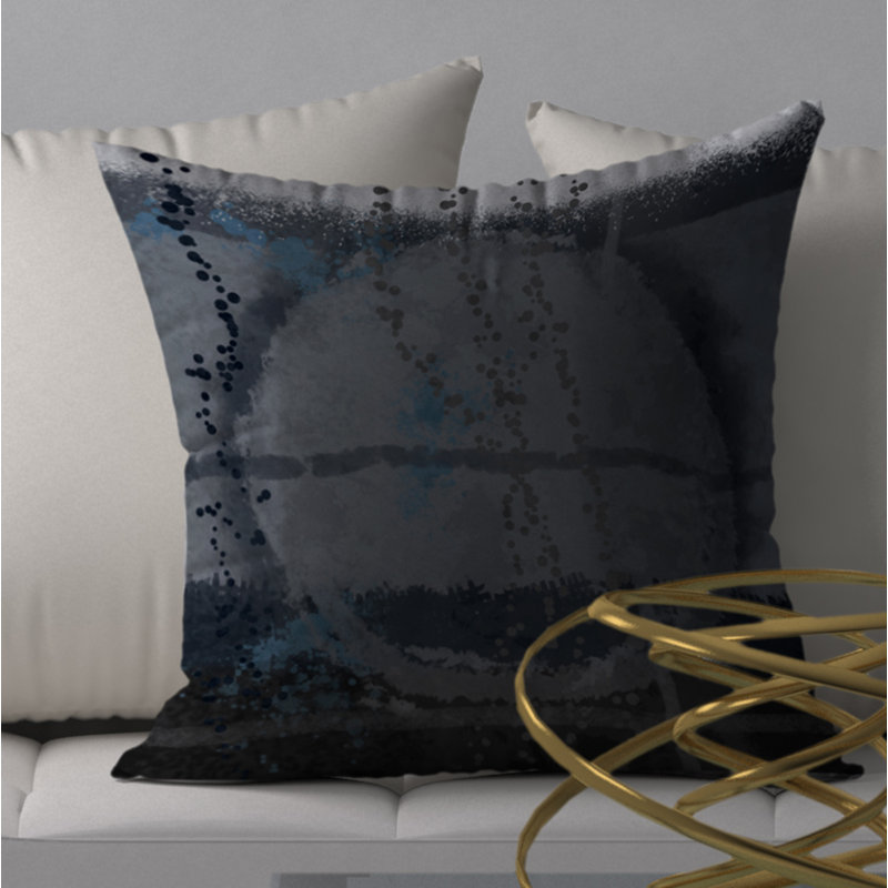  Housse et insert de coussin carré unique en plomb, 24" X 24"