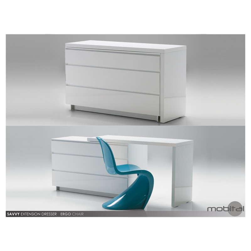 Savvy 3 - Drawer Dresser, White