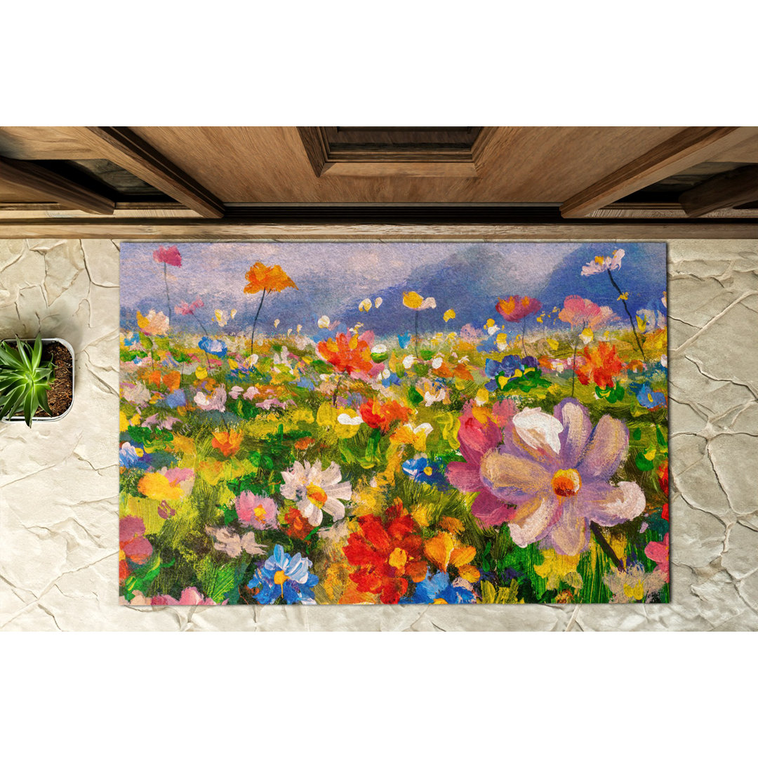 April Meadow B39 x L59 cm Rutschfeste TÃ¼rmatte fÃ¼r drauÃŸen