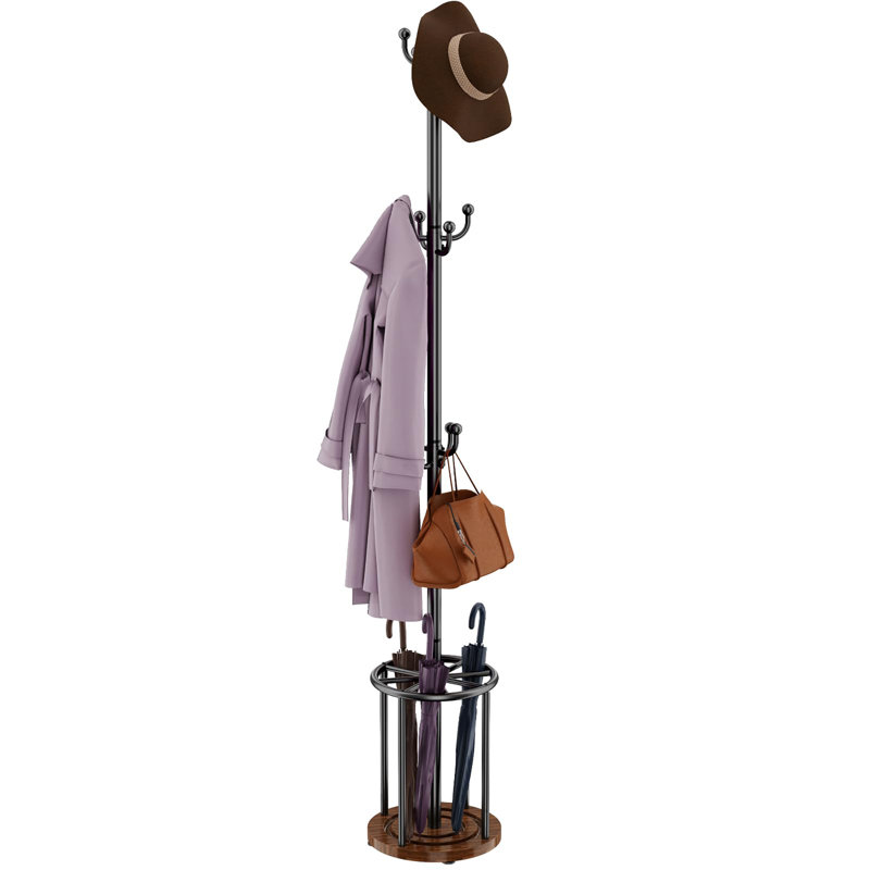 Portemanteau avec porte-parapluie, Brun rustique