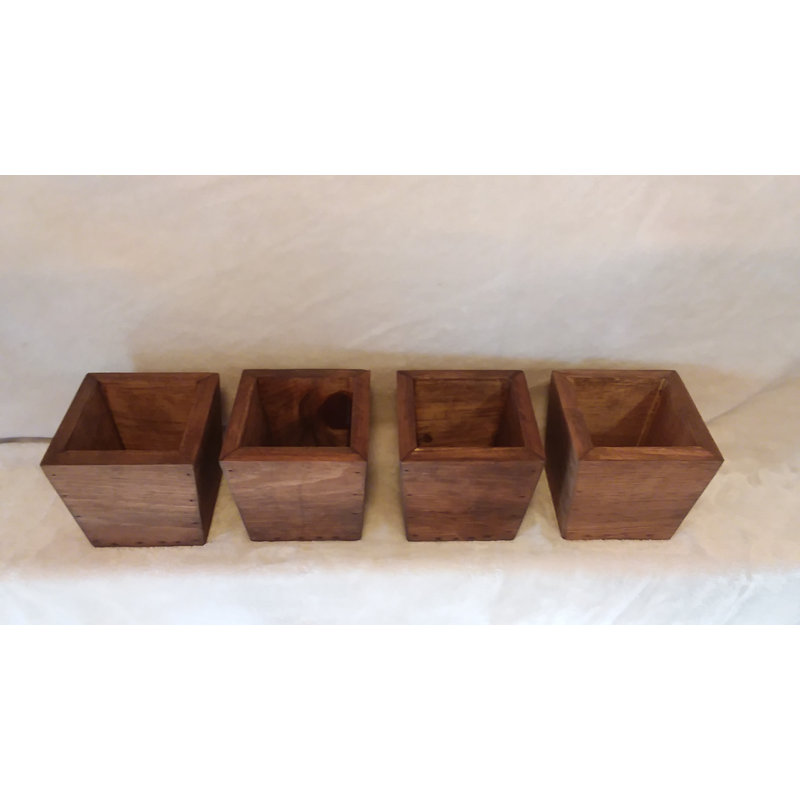 Ahmer Handmade Wood Pot Planter